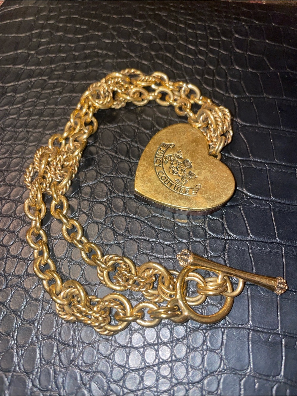 Vintage Y2K Juicy Couture Chunky Wooden Necklace